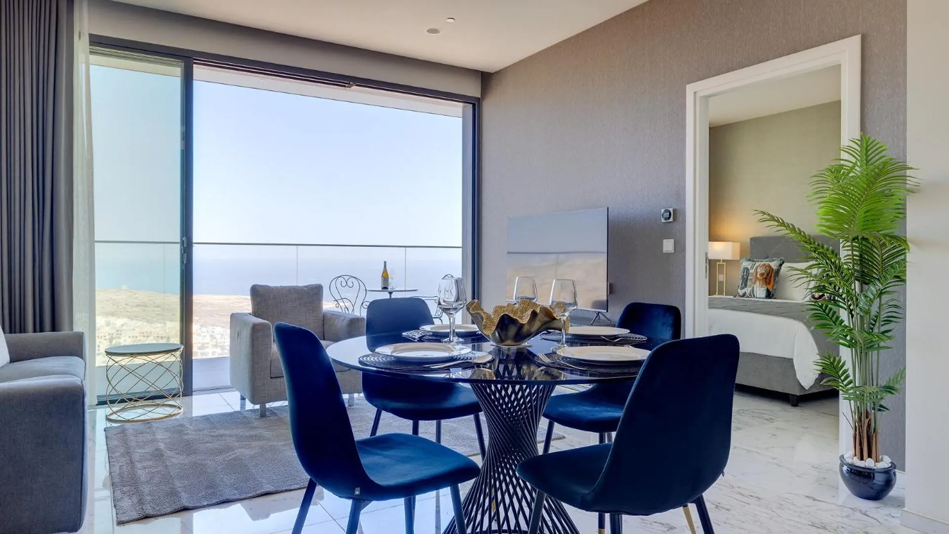 Stylish Skyline Apartment Mercury Tower Saint Julian's Malta